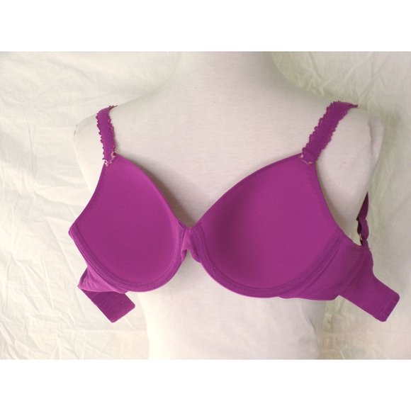 NATORI Rose Dream Custom Coverage UW T-Shirt Bra Purple 32C #731080 NEW - Picture 6 of 6